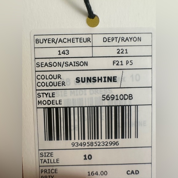 Revolve Bardot Vibrant Yellow Satin Dress - Picture 5 of 5